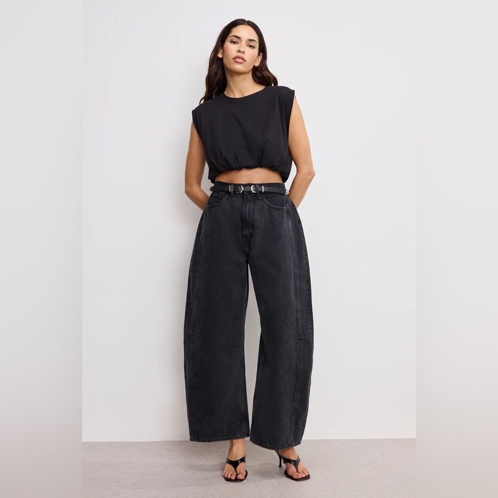 Good American Extreme Barrel Jeans